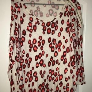 Cheetah print Gap long sleeve shirt size XL